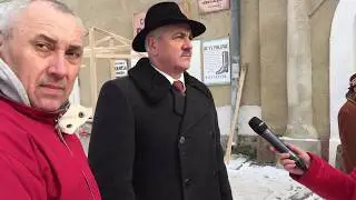 Мер Кременця на зйомках фільму 