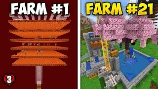 I Built EVERY Automatic Farm in Minecraft Hardcore