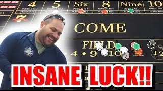 🔥INSANE LUCK🔥 30 Roll Craps Challenge - WIN BIG or BUST #305