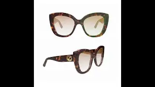 3Dmodel Gucci Sunglasses Dark Havana/brown Shaded