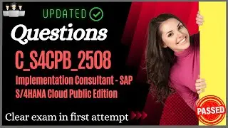 SAP C_S4CPB_2408 Certification Questions and Study Material [Latest]