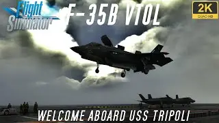 Microsoft Flight Simulator 2020 - F-35B Carrier Landing - *Cockpit View*