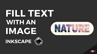 How to fill text with an image in Inkscape | Inkscape Short Tutorials