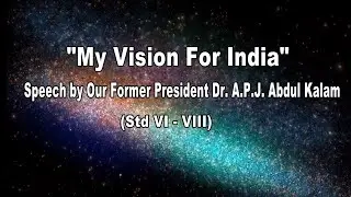 “MY VISION FOR INDIA - SPEECH”-98th  ANNUAL DAY- 2023 - CORPORATION MIDDLE SCHOOL,BEEMANAGAR,TRICHY
