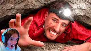 7 Дней Посреди Пещеры / Реакция на MrBeast