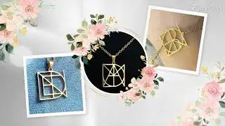 UNIQUE Name Monogram Jewellery |  Name Logo Necklace or Bracelet ♥ Handmade
