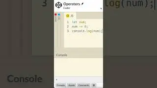 JavaScript Assignment Operators 