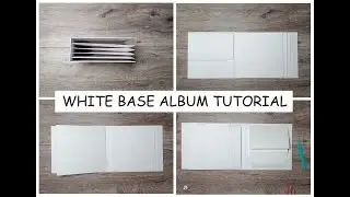 8x8 WHITE BASE ALBUM TUTORIAL ✂️ | ~ Start to Finish ~ | Album in a few hours | Scrapbook Mini Album
