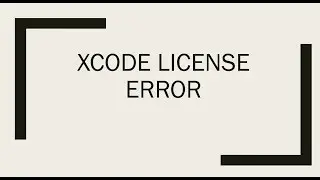 How to fix xcode license Agreement error Or accept Agreement from Terminal
