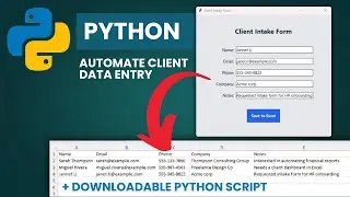 Build a Python GUI That Saves Client Data to Excel (No Manual Entry!)