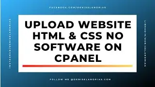 How to manually upload a Website on CPANEL | HTML and CSS file to website EASY STEPS TUTORIAL