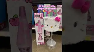 hello kitty lamp and lava lamp!!🎀 #kawaii #sanrio