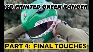 Green Power Ranger Helmet | 3D Printed | Part 4 - Final Touches (visor install)