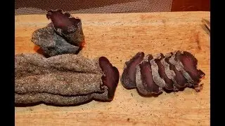 How to make a basturma or sun dried log from the meat of Roe Deer?