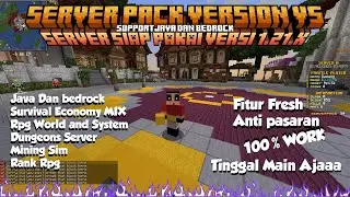 SERVER SIAP PAKAI MINECRAFT BEDROCK & JAVA | SUDAH SUPPORT VERSI TERBARU!!! SEMUA VERSI!!!!!!