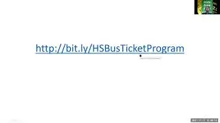 Human Services Bus Ticket 2021 RFP Information Session