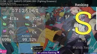 [osu!] FLOW - GO!!! ~NARUTO OPENING MIX~ [Fighting Dreamers] 99.52% FC