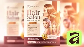 High End Beauty Flyer Design In Affinity | Step By Step