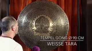 Tempel Gong ø 90 cm mit weisser Tara