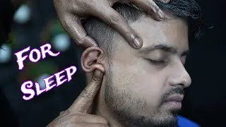 ASMR Deep Sleep Therapy By Indian Barber Ujjal | Neck Cracking Ear Massage & Forehead Tapping ASMR