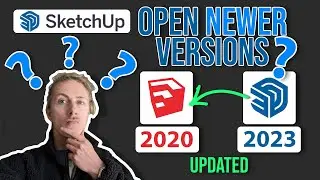 How To Open a Newer Version SketchUp File in 2023 | Easy Tutorial |  Works on all versions!