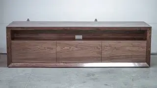 Making a Modern Walnut TV Credenza From Plywood