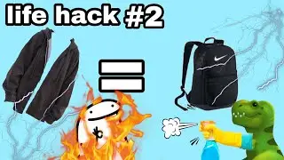 Una felpa può diventare uno zaino? life hacks #2 .