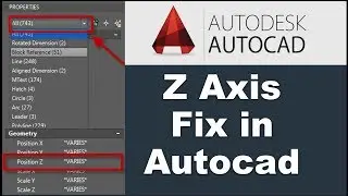 How to Fix Z Axis Value in Autocad