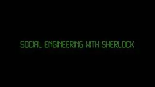 Tech Time: Social Engineering with Sherlock