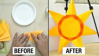 Make a Easy Paper Plate Sun Craft ||Fun DIY Summer Craft Project for School