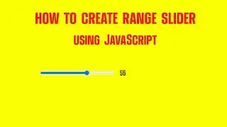 how to create range slider in JavaScript