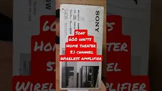 sony home theater sound bar dolby digital sound 600 watts 5.1 channel wireless rear speakers amp