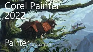 Corel Painter 2022 - Treehouse, digital painting (Davey Baker)