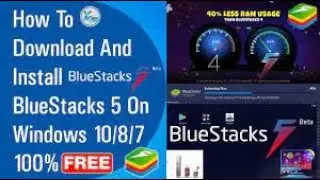✅ How To Download And Install BlueStacks 5 On Windows 10/8/7 100% Free (Hindi) (2021)