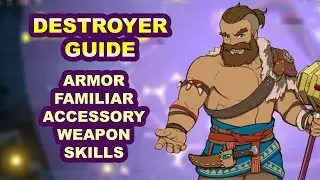 Destroyer PVP Guide Familiar Weapon Armor Accessory Gem Skills Ni No Kuni Cross Worlds