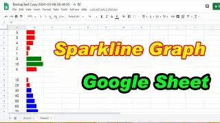 how to create sparklines chart in google sheet?