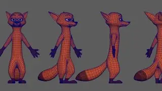 Fox speed modeling in  maya