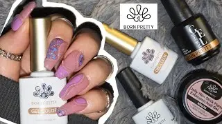 Jelly Non Stick Hand Extension Nail Gel and more by @bornprettyofficial | Cute 3D Purple Nail Art