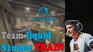 Team Liquid s1mple playing CS:GO Faceit on Train (twitch stream)