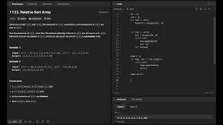 1122. Relative Sort Array | Hashmap | Sorting | Leetcode | Daily challenge