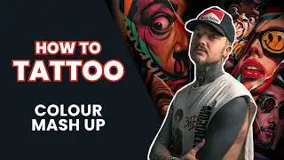 How to Tattoo a Colour Portrait Mash-Up with Simon Brown | Tattoo Tutorial