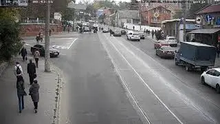 ДТП 25.10.219 Днепр Гоголя и Чернышевского наезд на мать с ребенком