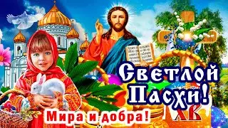 Светлой Пасхи! Красивое поздравление со Светлым Христовым Воскресеньем! Счастья каждому!