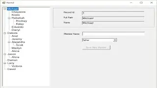 Learn C# and Service-based Database Windows Forms Treeview tutorial 5