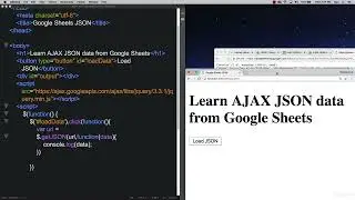JSON+AJAX+API 0703 Google Sheet Get Sheet Data as JSON