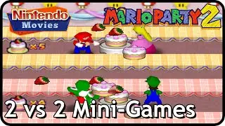 Mario Party 2 - All 2vs2 Player Mini-Games