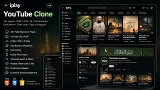 Youtube Clone for Backend Developers (33+ Pages) | Only HTML/CSS/JS