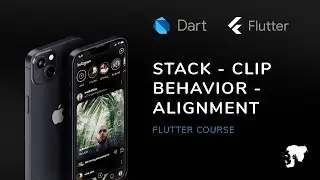 23 -(C) Stack - Clip Behavior - Alignment Flutter