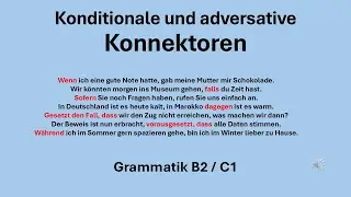 Konditionale und adversative Konnektoren