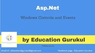 Windows controls and Events in Asp.net | ASP.NET tutorials | Educational Gurukul